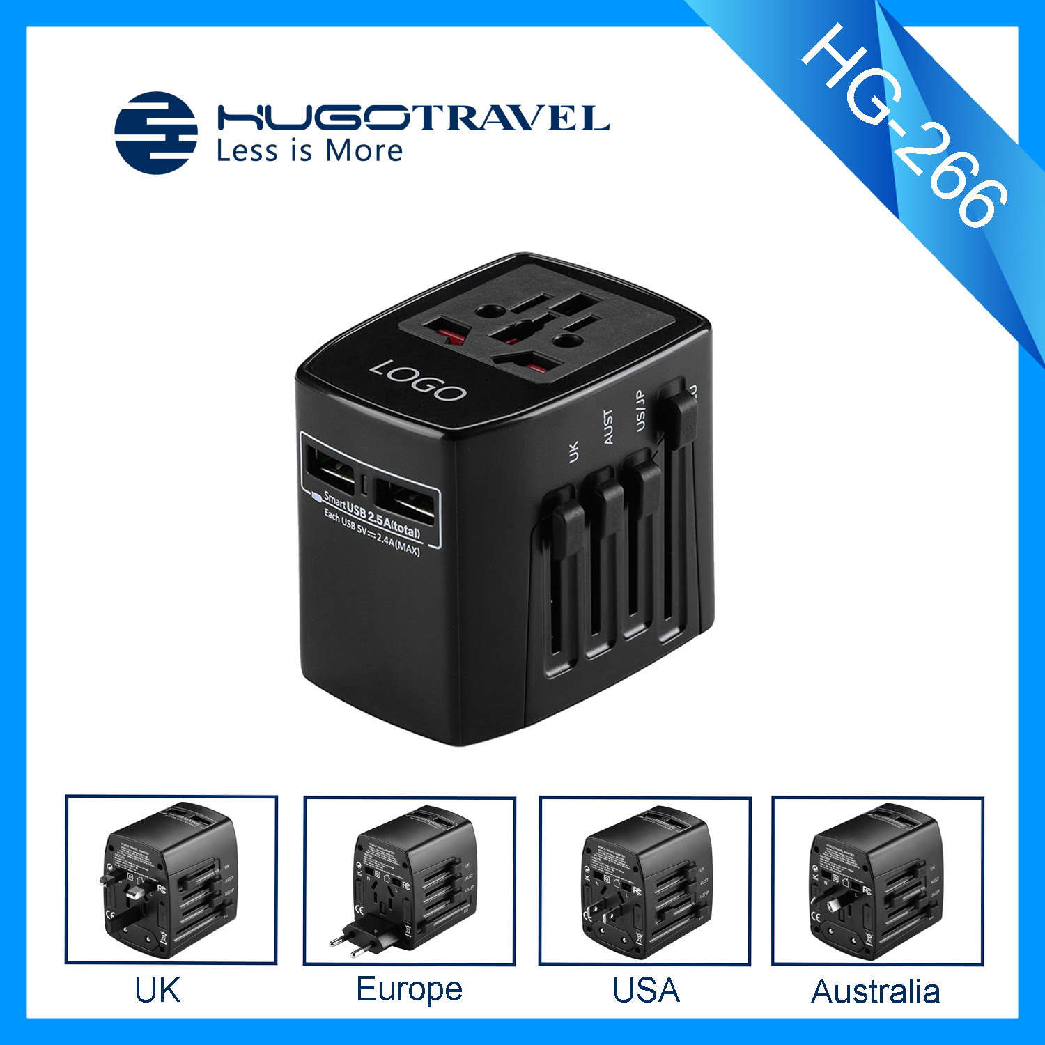 Universal travel switch plug HG-266